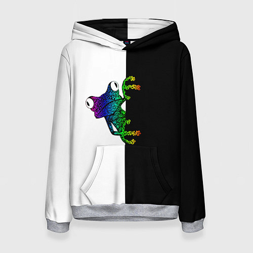 Женская толстовка Лягуха / 3D-Меланж – фото 1