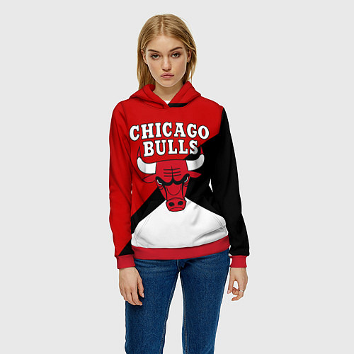 Женская толстовка CHICAGO BULLS / 3D-Красный – фото 3