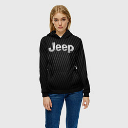 Толстовка-худи женская Jeep Z, цвет: 3D-черный — фото 2