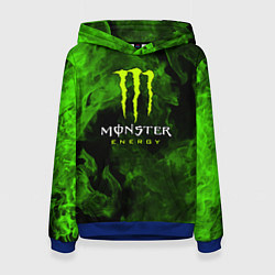 Толстовка-худи женская MONSTER ENERGY, цвет: 3D-синий