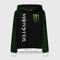 Толстовка-худи женская MONSTER ENERGY, цвет: 3D-белый