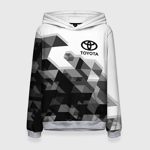 Женская толстовка TOYOTA / 3D-Меланж – фото 1