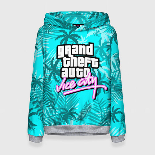 Женская толстовка GTA VICE CITY / 3D-Меланж – фото 1