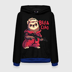 Толстовка-худи женская Bella Ciao, цвет: 3D-синий