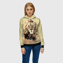 Толстовка-худи женская Lion King, цвет: 3D-черный — фото 2