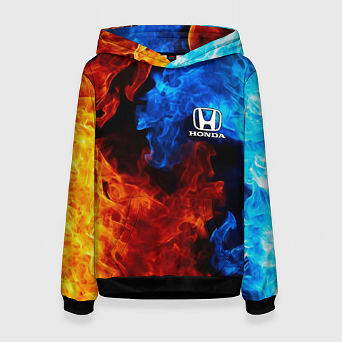 Женская толстовка HONDA / 3D-Черный – фото 1