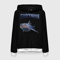 Толстовка-худи женская Loot Shark Fortnite, цвет: 3D-белый