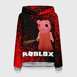 Толстовка-худи женская Roblox Piggy, цвет: 3D-меланж