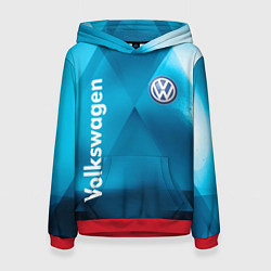 Толстовка-худи женская VOLKSWAGEN, цвет: 3D-красный