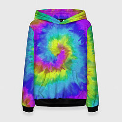 Толстовка-худи женская ХИППИ, цвет: 3D-черный