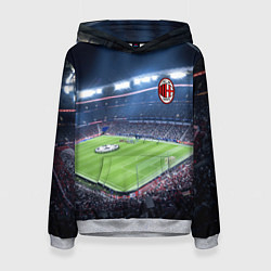 Толстовка-худи женская FC MILAN, цвет: 3D-меланж