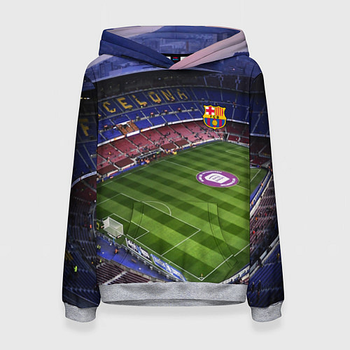 Женская толстовка FC BARCELONA / 3D-Меланж – фото 1