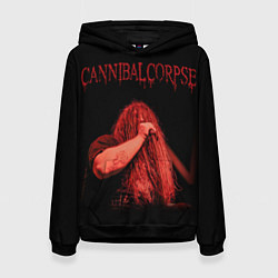 Толстовка-худи женская Cannibal Corpse 6, цвет: 3D-черный