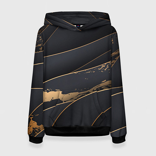 Женская толстовка Black gold / 3D-Черный – фото 1