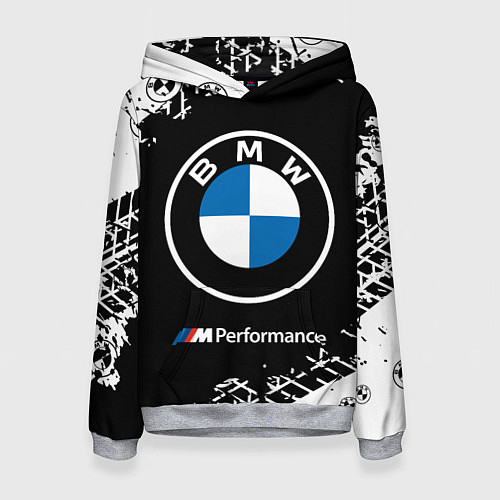 Женская толстовка BMW БМВ / 3D-Меланж – фото 1