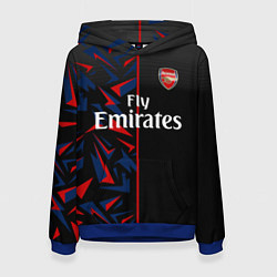 Толстовка-худи женская ARSENAL UNIFORM 2020, цвет: 3D-синий