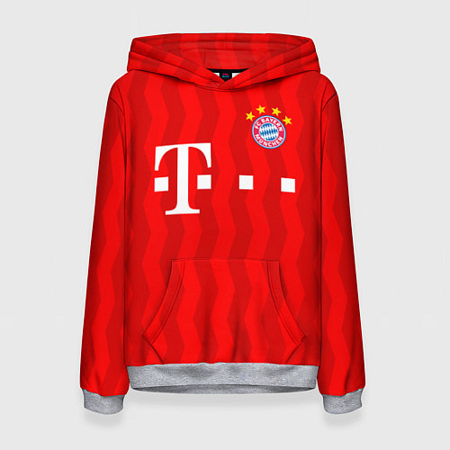 Женская толстовка FC Bayern Munchen / 3D-Меланж – фото 1