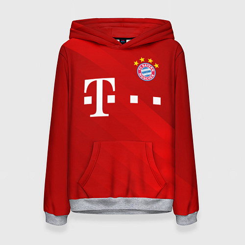 Женская толстовка FC Bayern Munchen / 3D-Меланж – фото 1