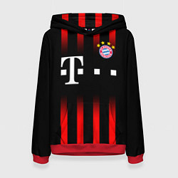 Толстовка-худи женская FC Bayern Munchen, цвет: 3D-красный