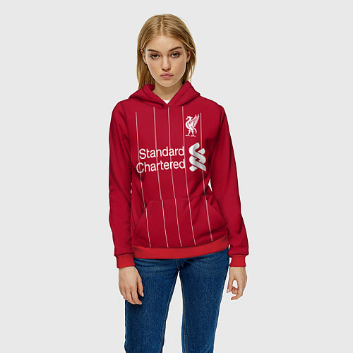 Женская толстовка Liverpool FC / 3D-Красный – фото 3