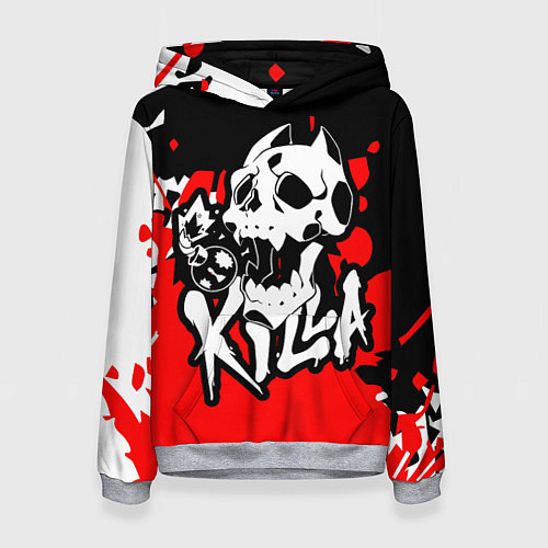 Женская толстовка KILLA / 3D-Меланж – фото 1