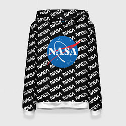 Толстовка-худи женская NASA, цвет: 3D-белый