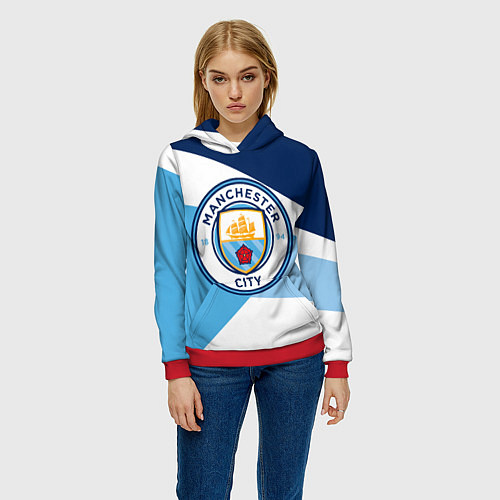 Женская толстовка MANCHESTER CITY EXLUSIVE / 3D-Красный – фото 3