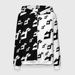 Толстовка-худи женская JoJo Bizarre Adventure, цвет: 3D-белый