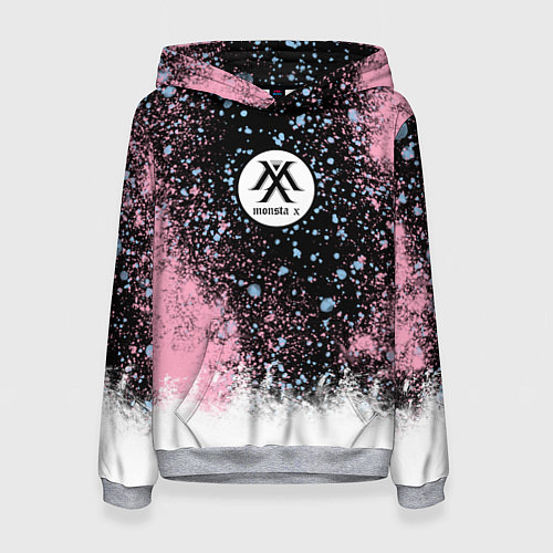 Женская толстовка MONSTA X / 3D-Меланж – фото 1