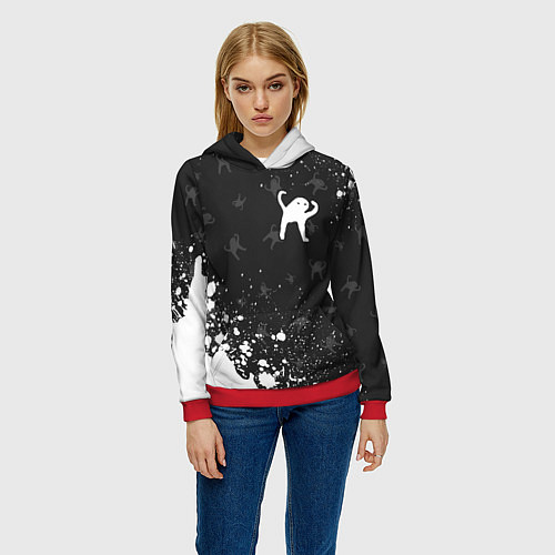 Женская толстовка ЪУЪ СЪУКА / 3D-Красный – фото 3