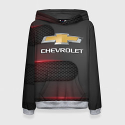 Толстовка-худи женская CHEVROLET, цвет: 3D-меланж
