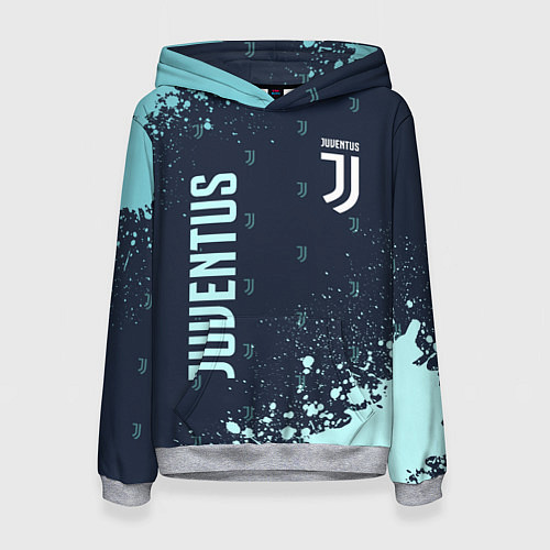 Женская толстовка JUVENTUS ЮВЕНТУС / 3D-Меланж – фото 1