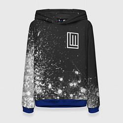 Толстовка-худи женская LINDEMANN ЛИНДЕМАНН, цвет: 3D-синий