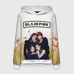 Толстовка-худи женская BlackPink, цвет: 3D-белый