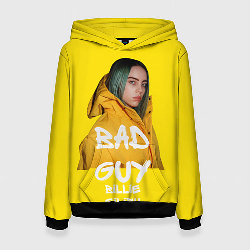 Женская толстовка Billie Eilish Билли Айлиш / 3D-Черный – фото 1