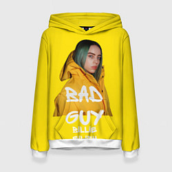 Толстовка-худи женская Billie Eilish Билли Айлиш, цвет: 3D-белый