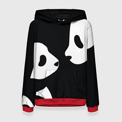 Толстовка-худи женская Panda, цвет: 3D-красный
