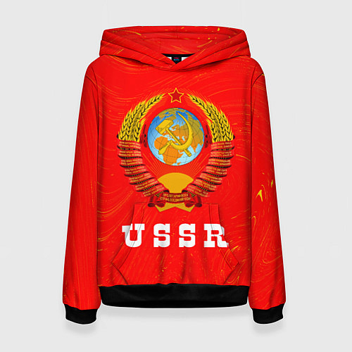 Женская толстовка USSR СССР / 3D-Черный – фото 1