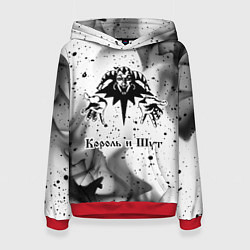 Толстовка-худи женская КОРОЛЬ И ШУТ, цвет: 3D-красный