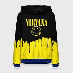 Толстовка-худи женская Nirvana, цвет: 3D-синий