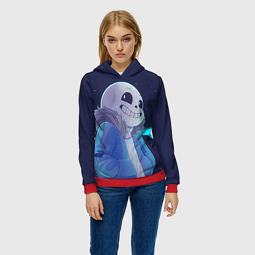 Женская толстовка UNDERTALE / 3D-Красный – фото 3