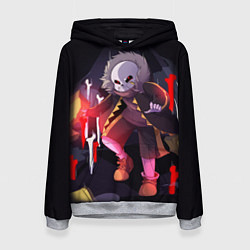 Толстовка-худи женская UNDERTALE, цвет: 3D-меланж