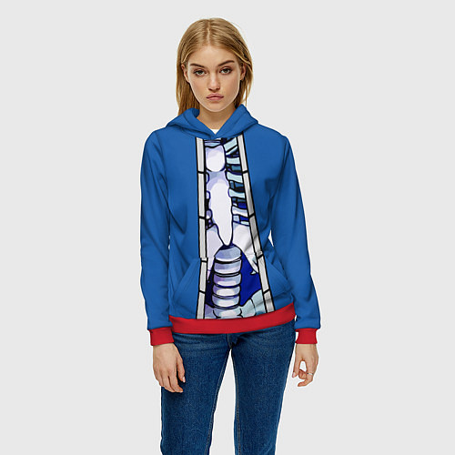 Женская толстовка КУРТКА САНСА SANS / 3D-Красный – фото 3