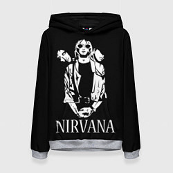 Толстовка-худи женская NIRVANA, цвет: 3D-меланж