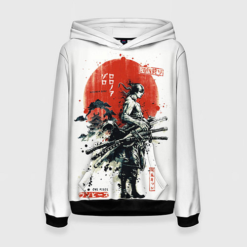 Женская толстовка ONE PIECE ZOHO SAMURAI / 3D-Черный – фото 1