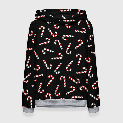 Женская толстовка Christmas Candy / 3D-Меланж – фото 1