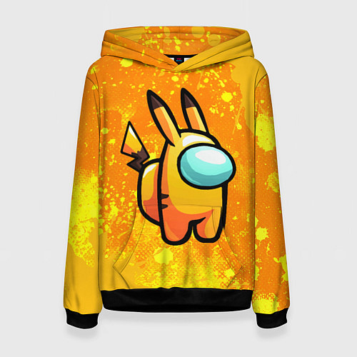 Женская толстовка AMONG US - Pikachu / 3D-Черный – фото 1