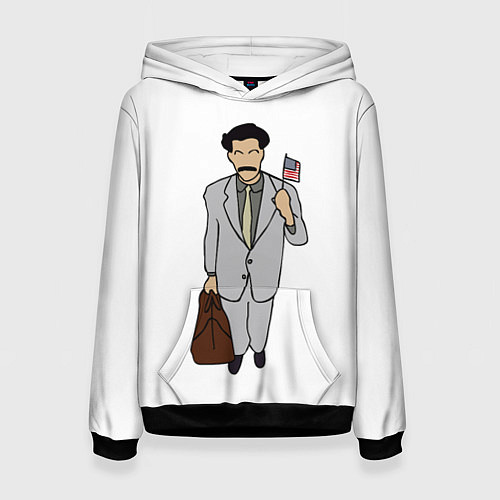 Женская толстовка Борат / 3D-Черный – фото 1