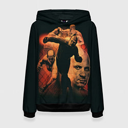 Толстовка-худи женская Федор Емельяненко Император, цвет: 3D-черный