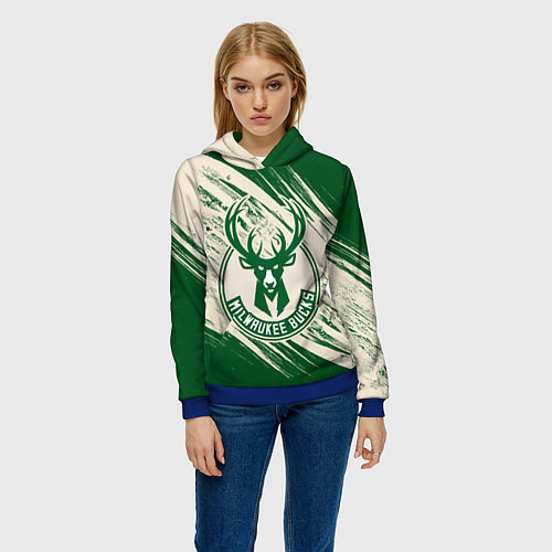 Женская толстовка Милуоки Бакс / 3D-Синий – фото 3